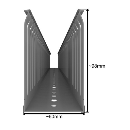Verdrahtungskanal Kabelkanal mit Deckel Länge 1m Installationskanal verschiedene Größen Wahl 0630 0562 0234 0678 0708 E54