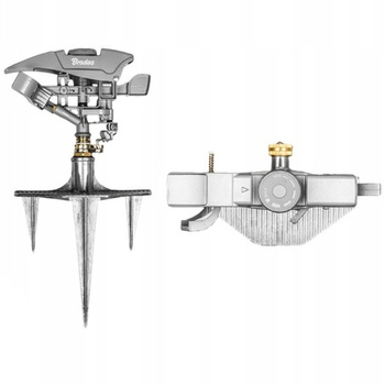 Kreisregner 598m² mit Metallerdspieß Impulsregner Sprenger Regner TRITON XL WHITE LINE Bradas WL-Z33