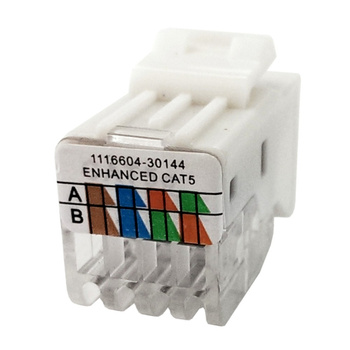Einbaumodul Internet Modularkupplung CAT5e RJ45 8/8 KeyStone Konnektor Netzwerk Adapter SNAP-IN TEM PD12 Einsatz KA11-U