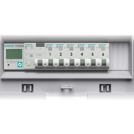 Stromverteiler 6x230V pTD-S/FI 1P Stromzähler SIEMENS und MENNEKES Doktorvolt DV-4821-D