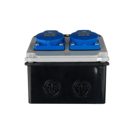 Baustromverteiler Wandverteiler Stromverteiler XS-S/FI 2x230V Siemens Schutz Komplett DV-5527-D