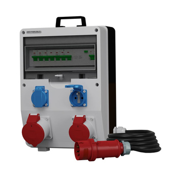 Stromverteiler ECO-S/FI 1x32A 1x16A 2x230V franz/belg System 5x4mm2 SKH Doktorvolt DV-9764-F