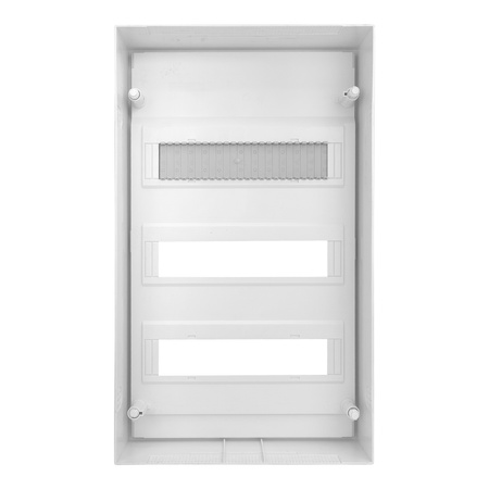 Sicherungskasten Aufputz Verteilerkasten 3-reihig 36 Module 14xMCB 2xRCCB VDE verdrahtet Verteilerschrank mit Sicherungen 515x305x96,5mm Hager Hohlwand Verteiler Abzweigklemmen Doktorvolt  DV-6333-NT