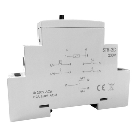 Universelle Rolladensteuerung Rolladenmotor Relais Rolladenantriebe 230V Treiber STR-3D F&F 7780