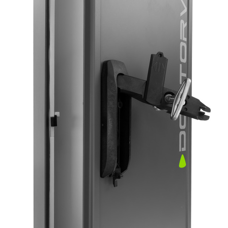 Campingsäule 170x26x24cm Leergehäuse auf Fundament duroplastisches Polyesterharz Campingverteiler Anthrazit Doktorvolt DV-6104