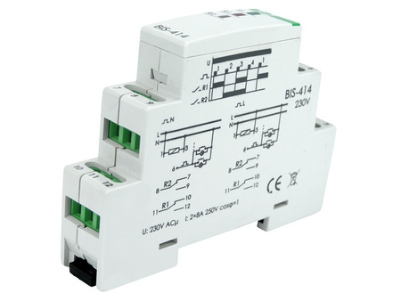 Bistabile Sequenz Relais Stromstoßrelais F&F BIS-414 230V