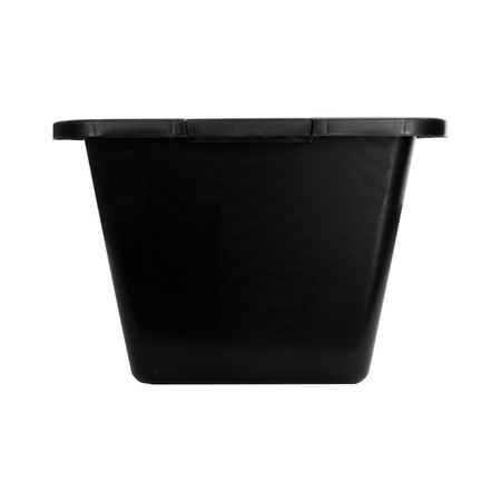 Mörtelkasten 60L Mörtelwanne Mörtelkübel pflanzkübel Mörteleimer Kübel Zementwanne Speiswanne widerstandsfähig aus PP/PE-Regranulat eckig schwarz DV-5619