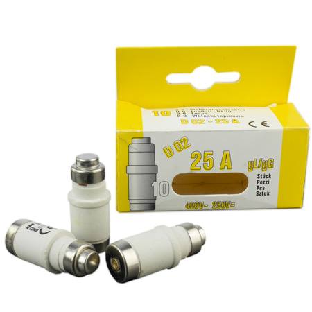 Sicherungseinsatz D02 25A gL-gG Sicherung Schmelzsicherung E18 400V XBS 0000002055