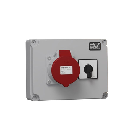 Wanddose WDD Stromverteiler 1x32A Nockenschalter 0-1 Doktorvolt® DV-2992-D