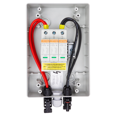 Solar Anschlusskasten PV DC 1000V 1x Mersen T1 T2 1-String 4mm Connector IP65 Doktorvolt DV-4418-FOT