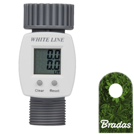 Digitaler Wasserzähler 3/4" LCD Wasserverbrauch Wasseruhr Wasserzähler WHITE LINE Bradas WL-3110