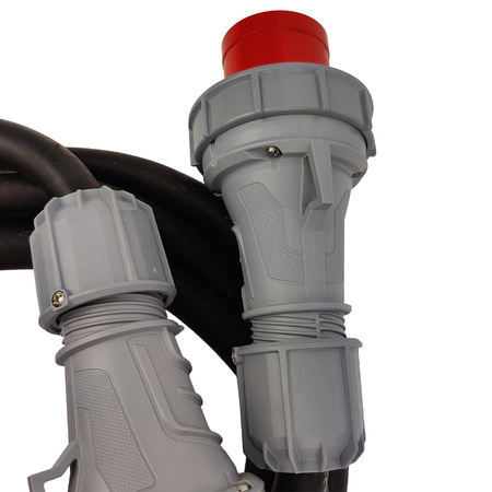 CEE Verlängerungskabel Kabel 10m 63A IP67 Starkstromkabel 5x16mm2 PCE Doktorvolt® DV-4759-CEE-63