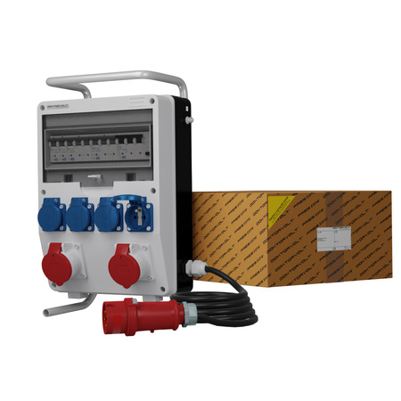 Stromverteiler TD-S/FI 2x16A 4x230V franz System SKHU Kabel 5x4mm2 Doktorvolt® DV-0175-F