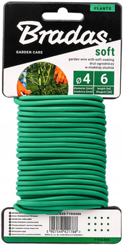 Bindedraht Bindeschnur Pflanzendraht Gartendraht SOFT 4mm x 6m Bradas TYDS4X6