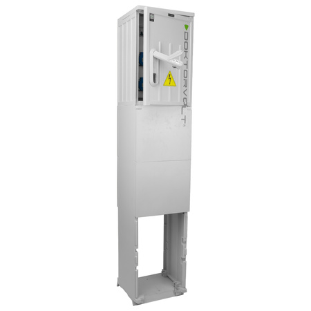 Stromverteiler auf Fundament BV-SFI 16-32A 2x230V Baustromverteiler Verteilersäule IP44 Doktorvolt DV-5039-F