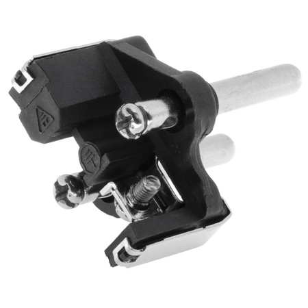 Zerlegbarer Winkelstecker Uni-Schuko 230V 16A weiß W-10105