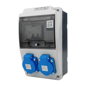 Baustromverteiler Wandverteiler Stromverteiler XS-S/FI 2x230V Siemens Schutz Komplett DV-5527-D