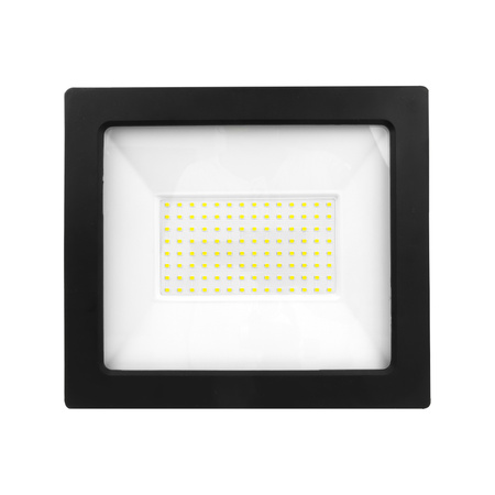 LED Außenstrahler mit Bewegungsmelder 100W GTV Flutlicht schwarz IP65 Außenwandstrahler 8000lm GT-GCX100W-40
