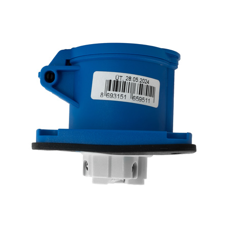 Einbausteckdose CEE 230V Camping 16A 3P 70x70 mm VDE TP Caravan Steckdose Electric 3120-321-0970