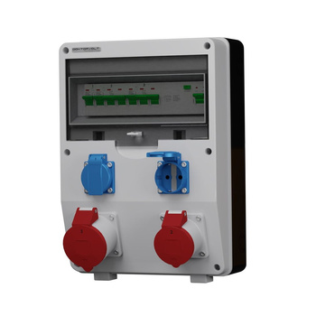 Stromverteiler ECO-S/FI 1x16A 1x32A 2x230V Doktorvolt DV-2633-D