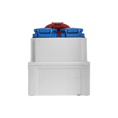 Baustromverteiler Gehäuse ohne Verkabelung 16A 400V 2x 230V Schuko Leergehäuse mit Steckdosen TpE 3317-200-5000