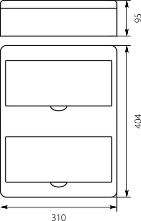 Verteilerkasten Sicherungskasten AP 24 Module Rn 24 IP40 E-P 7.5