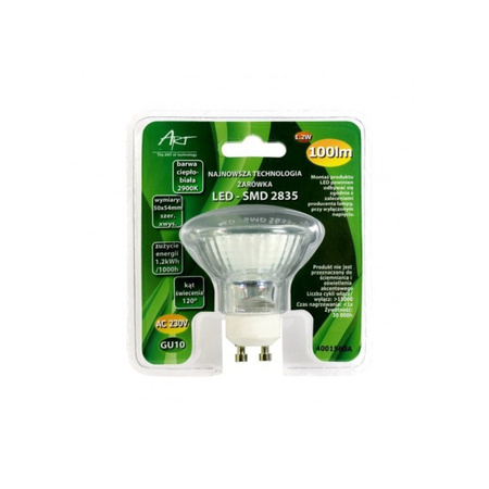 LED Leuchtmittel 1.2W ART GU10 100lm 2900K warmweiß L4001560A
