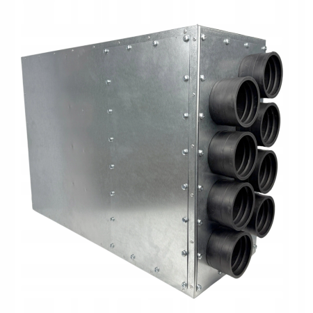 LÜFTUNGSVERTEILER VERTEILERKASTEN 8X75 Ø160 WÄRMERÜCKGEWINNUNG E-KRTZP-8X75/160-OC