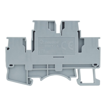 Reihenklemme 2.5mm2 4 Leiter Doppelstockklemme Etagenklemme Grau DSKK2.5-01P-11-00A