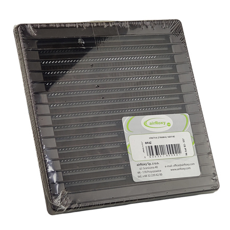 Schräggitter mit Insektenschutznetz quadratisch 14cm x 14cm braun AirRoxy 02 02-337