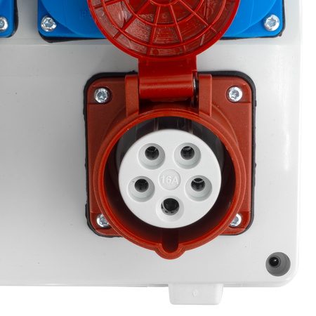 Baustromverteiler 32A 16A CEE 4x230V mit LS-Schalter TGD-S Stromverteiler Wandverteiler Doktorvolt DV-6036-D