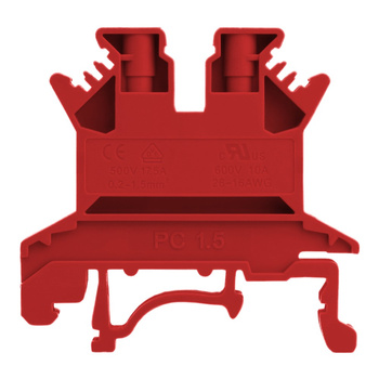 Reihenklemme 1,5mm2 Schraubklemme 1P VDE UL rot 7310