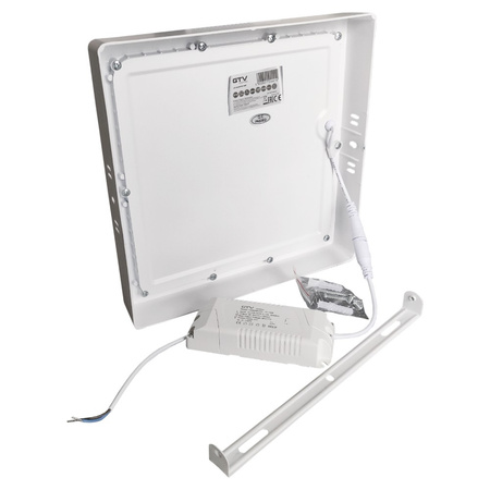 LED Panel 19W 1520lm 4000K neutral weiß Lampe Aufputz Trafo MATIS PLUS GTV LD-MAN19W-NBP