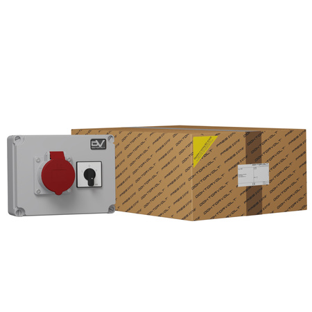 Wanddose WDD 1x16A Stromverteiler Nockenschalter 16A L-0-P Doktorvolt® DV-6091-D