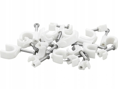 100 Stück Nagelschelle mit 25mm Nägel FLOP-10 Schelle Kabel Ø10mm E-P 27.10