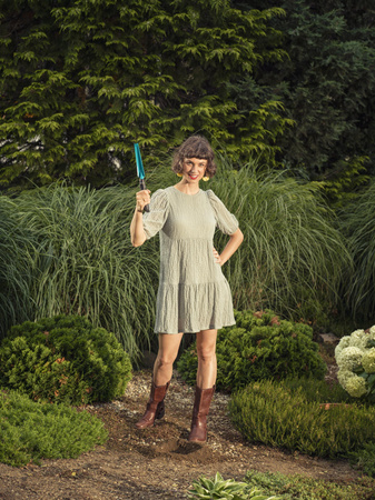 Gardena Gartenpflege-Set Unkrautstecher + Blumenkelle 6cm + Gartenschaufel 8cm + Arbeitshandschuhe M DVZ-0004