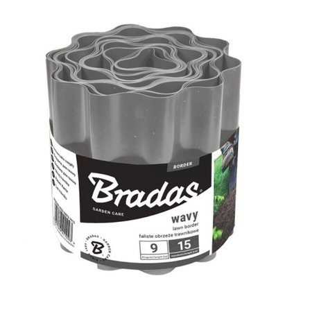 Rasenkante 9mx15cm grau Beetumrandung Mähnkante Beeteinfassung Raseneinfassung Beetbegrenzung OBFGY 0915