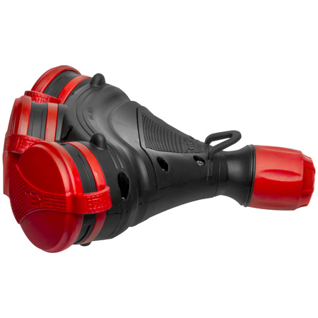 Dreifach-Steckdose Schuko IP44 3×2P+E 16A Schwarz-Rot 250V GN-X3/44S EXTREM W-01164