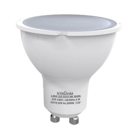 LED Leuchtmittel GU10 4W 3000K LARA LED 02757