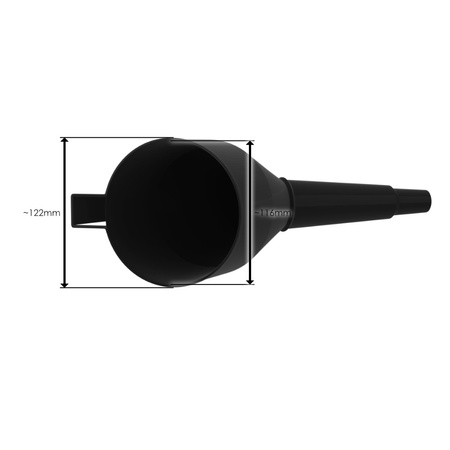 Trichter mit Sieb Bradas Antistatischer Einfülltrichter Fülltrichter Flaschaentrichter schwarz ES10BK