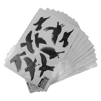 Vogelabwehr Bradas Vogelschutz Fensteraufkleber 9x10 Blätter 90 Stück CTRL-BR001