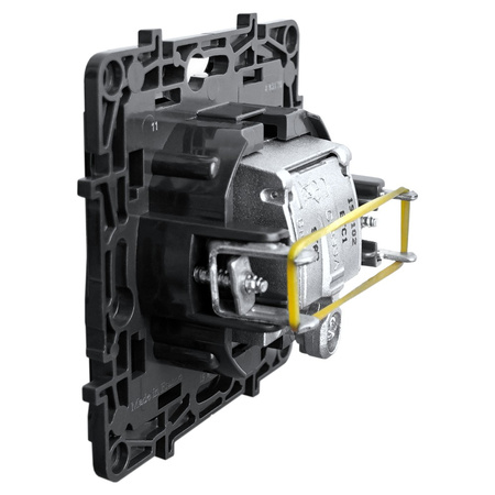 Steckdose 2xTV Typ F schwarz 1,5 dB Niloe Step 863576