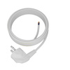 Anschlusskabel 5m mit Winkelstecker Uni-Schuko 250V 16A 3x1 mm² OMY PP-50 Weiß W-97173