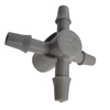 4-Wege Emitter Tropfer Adapter 5mm für 3x5mm Microschlauch Bradas DSK-5135L5