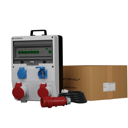 Stromverteiler ECO-S/FI 1x32A 1x16A 2x230V franz/belg System 5x4mm2 SKH Doktorvolt DV-9764-F