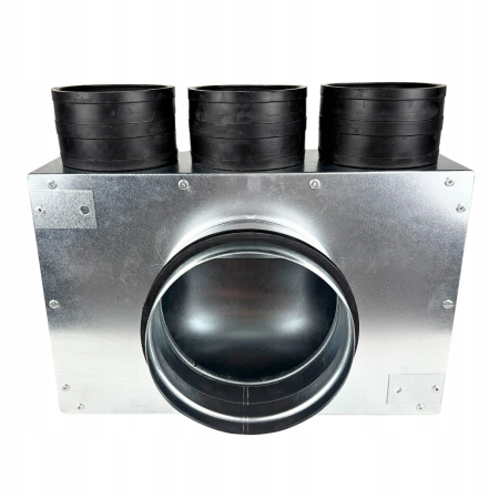 Lüftungsverteiler Verteilerkasten 3x75 Ø125 Wohnraumlüftung Luftverteiler E-KSR-3X75/125-OC-K