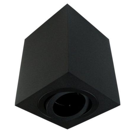 Deckenaufbauleuchte 50W IP20 schwarz Qadrat Aluminium Aufputz Deckenlampe SENSA GTV OS-SEN5097KWCZ-00