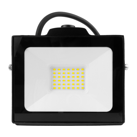 LED-Außenstrahler 30W mit Bewegungsmelder IP65 schwarz Außenwandstrahler 3000lm GT-GCR30W-64