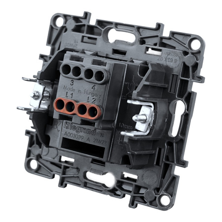 Kreuzschalter 10 AX Schalter schwarz Niloe Step 863507