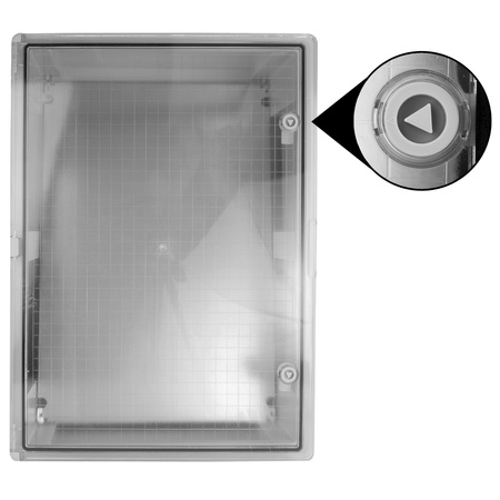 Leergehäuse mit transparenter Tür 500x700x250mm Schaltschrank Aufputz Verteilerschrank IP65 IK10 TP Electric 3310-570-0100